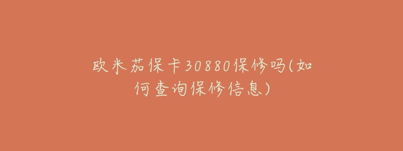 欧米茄保卡30880保修吗(如何查询保修信息)