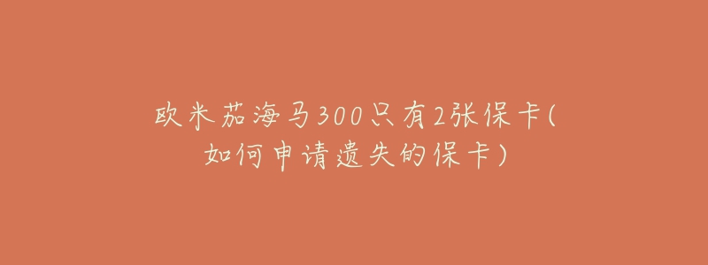 欧米茄海马300只有2张保卡(如何申请遗失的保卡)