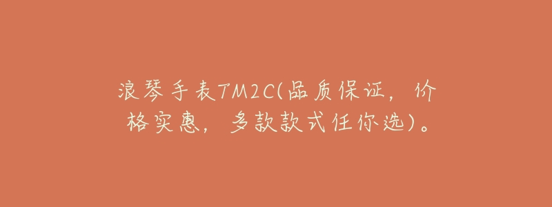 浪琴手表TM2C(品质保证，价格实惠，多款款式任你选)。