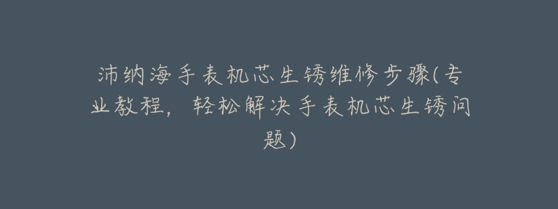 沛纳海手表机芯生锈维修步骤(专业教程，轻松解决手表机芯生锈问题)