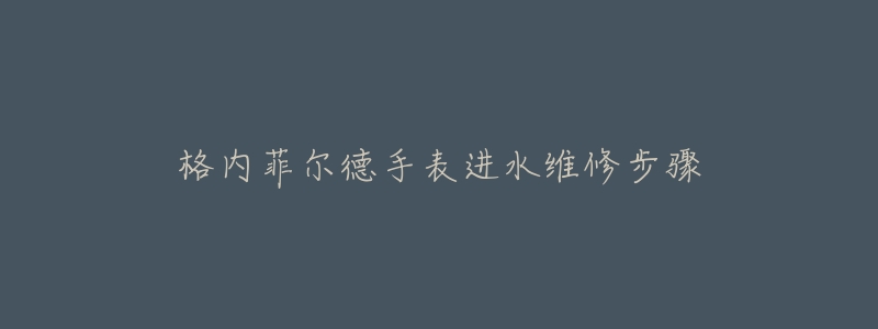 格内菲尔德手表进水维修步骤