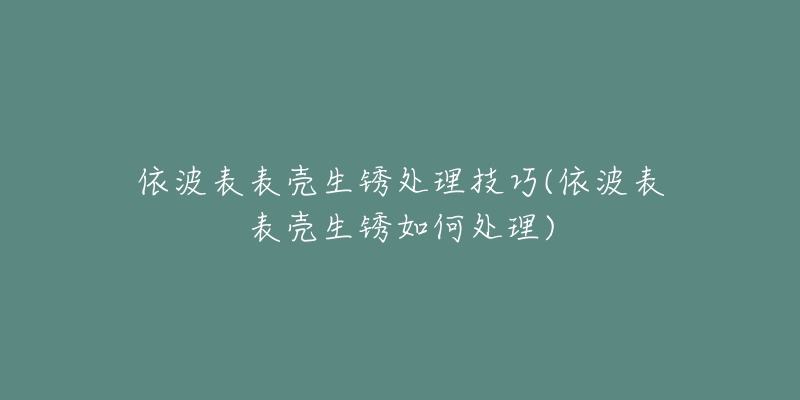 依波表表壳生锈处理技巧(依波表表壳生锈如何处理)