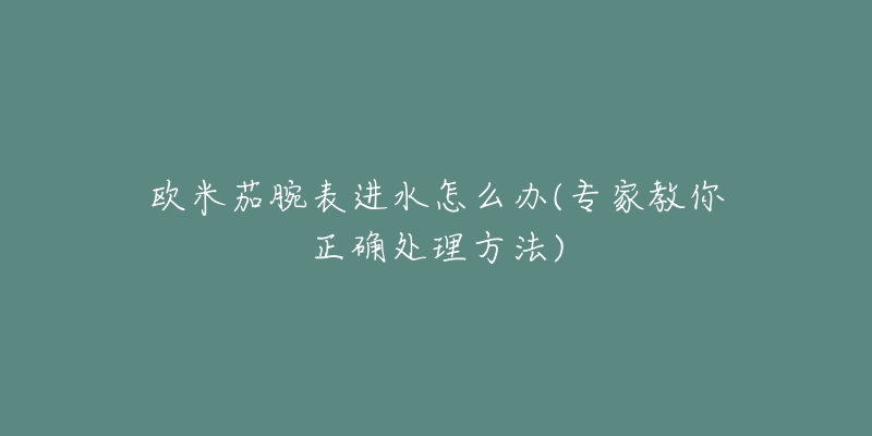 欧米茄腕表进水怎么办(专家教你正确处理方法)