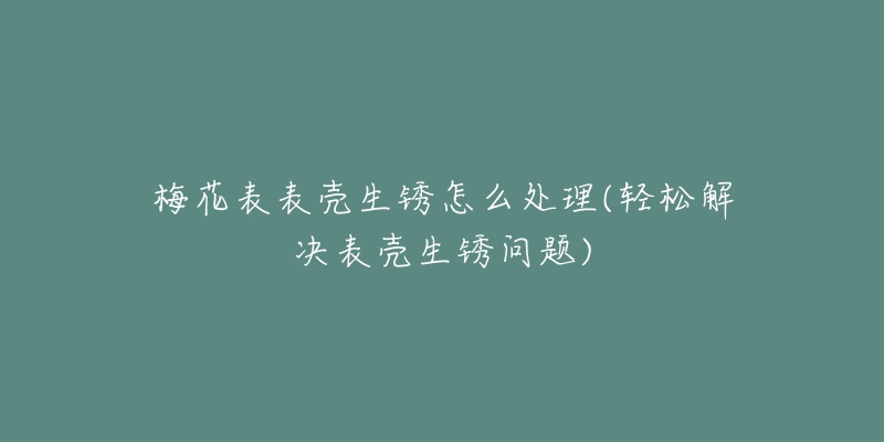 梅花表表壳生锈怎么处理(轻松解决表壳生锈问题)