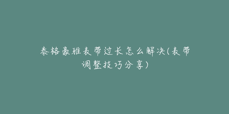 泰格豪雅表带过长怎么解决(表带调整技巧分享)