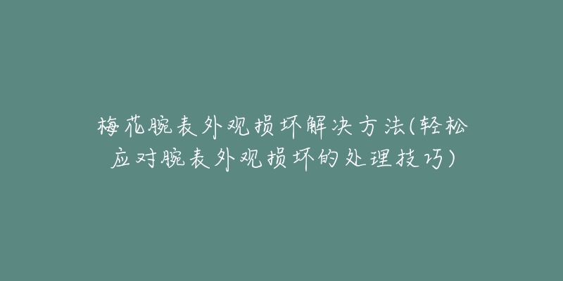 梅花腕表外观损坏解决方法(轻松应对腕表外观损坏的处理技巧)