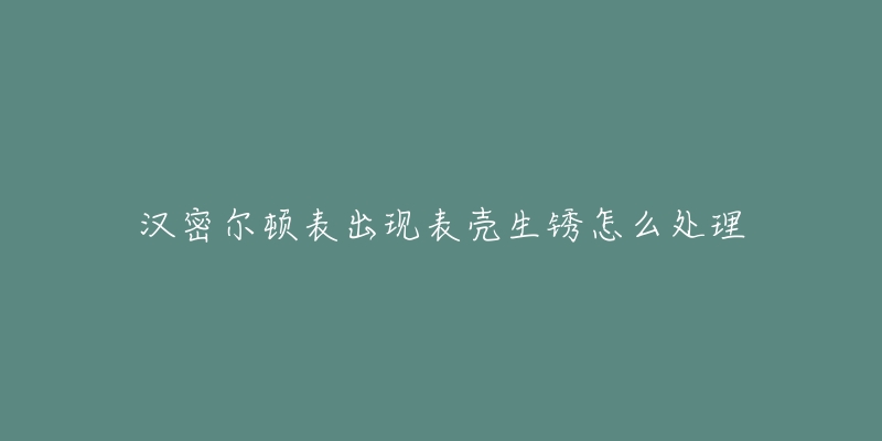 汉密尔顿表出现表壳生锈怎么处理