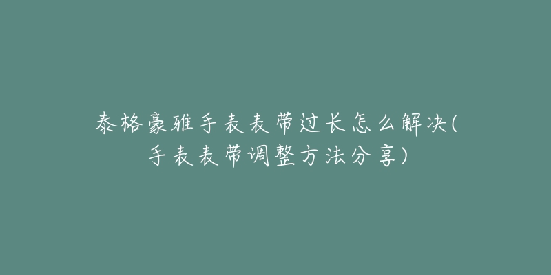 泰格豪雅手表表带过长怎么解决(手表表带调整方法分享)