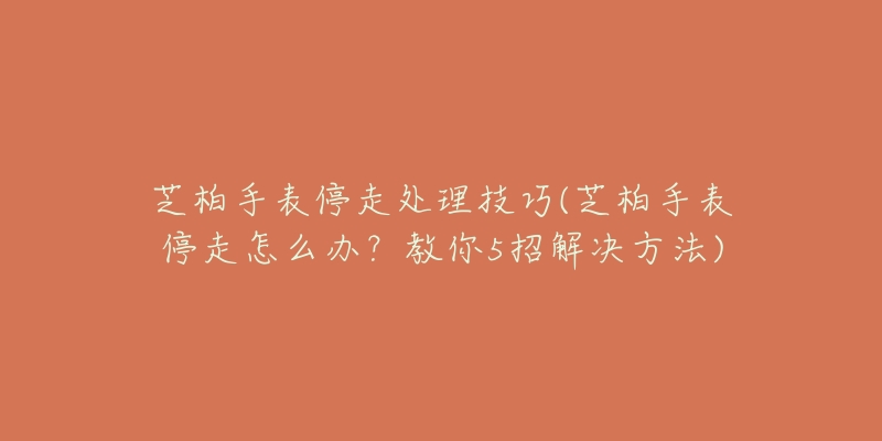 芝柏手表停走处理技巧(芝柏手表停走怎么办？教你5招解决方法)