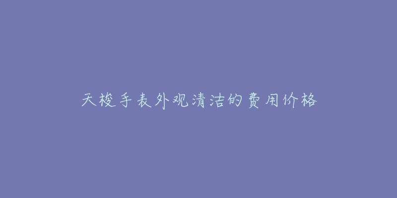 天梭手表外观清洁的费用价格