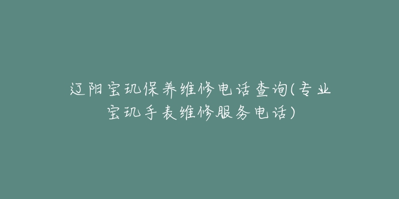 辽阳宝玑保养维修电话查询(专业宝玑手表维修服务电话)