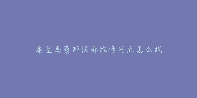 秦皇岛萧邦保养维修网点怎么找