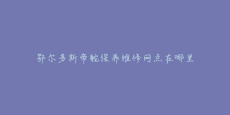 鄂尔多斯帝舵保养维修网点在哪里