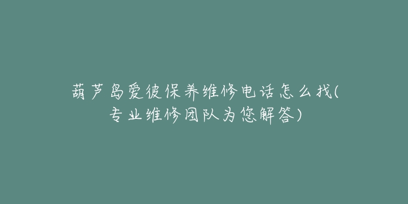 葫芦岛爱彼保养维修电话怎么找(专业维修团队为您解答)