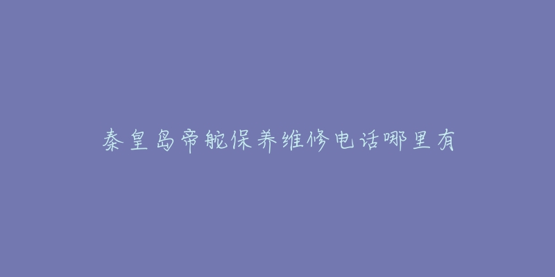 秦皇岛帝舵保养维修电话哪里有