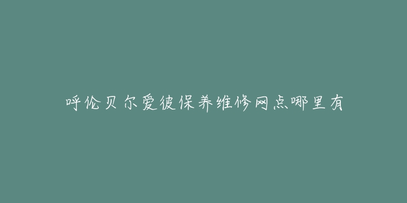 呼伦贝尔爱彼保养维修网点哪里有