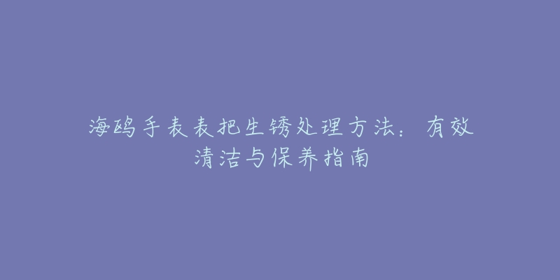 海鸥手表表把生锈处理方法：有效清洁与保养指南