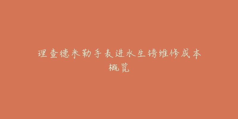 理查德米勒手表进水生锈维修成本概览