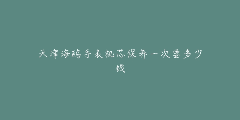 天津海鸥手表机芯保养一次要多少钱