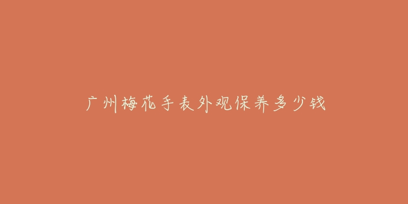 广州梅花手表外观保养多少钱