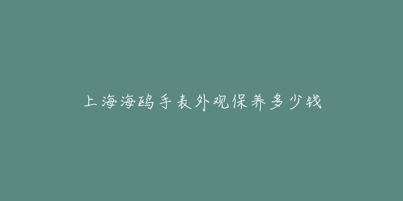 上海海鸥手表外观保养多少钱