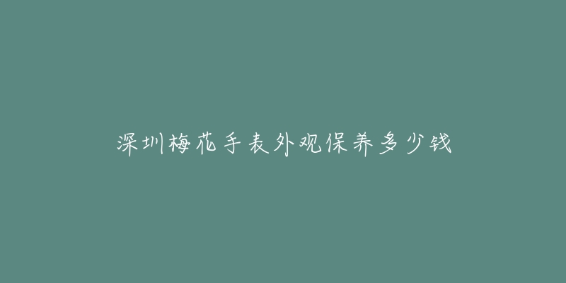 深圳梅花手表外观保养多少钱