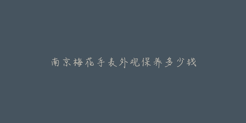 南京梅花手表外观保养多少钱