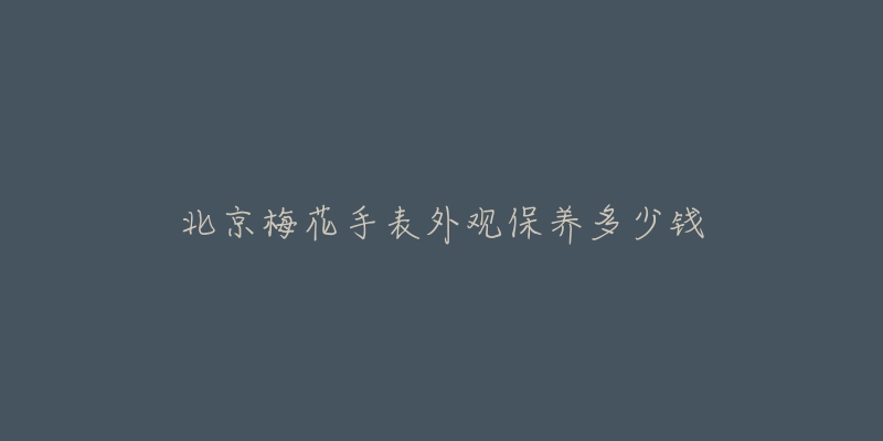 北京梅花手表外观保养多少钱