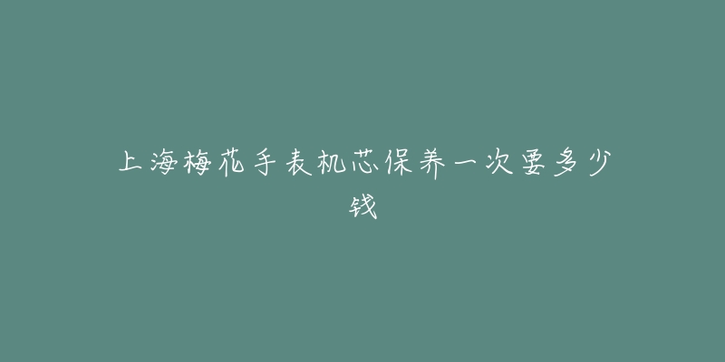 上海梅花手表机芯保养一次要多少钱