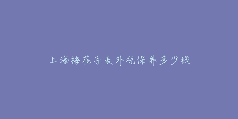 上海梅花手表外观保养多少钱