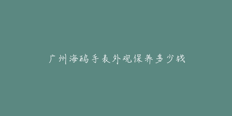 广州海鸥手表外观保养多少钱