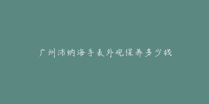 广州沛纳海手表外观保养多少钱