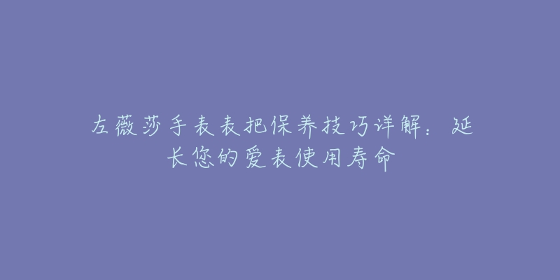 左薇莎手表表把保养技巧详解：延长您的爱表使用寿命