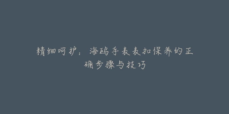 精细呵护：海鸥手表表扣保养的正确步骤与技巧