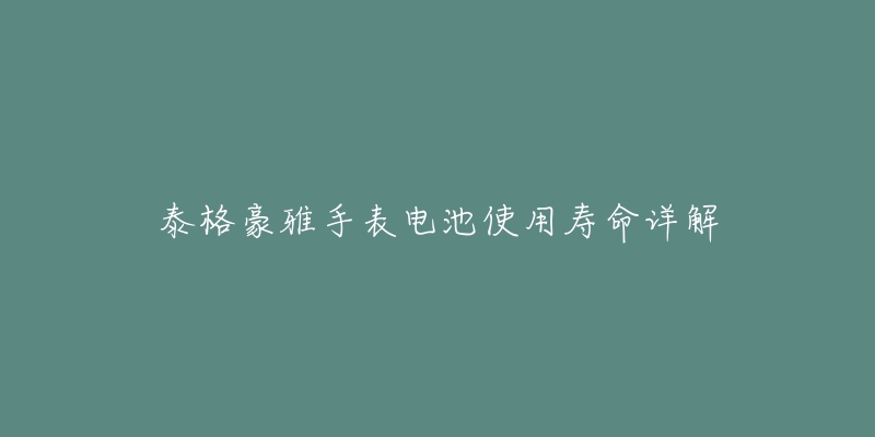 泰格豪雅手表电池使用寿命详解