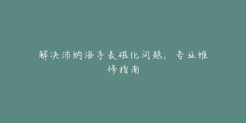 解决沛纳海手表磁化问题：专业维修指南